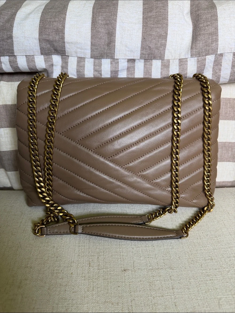 Tory Burch Kira Chevron shoulder bag.